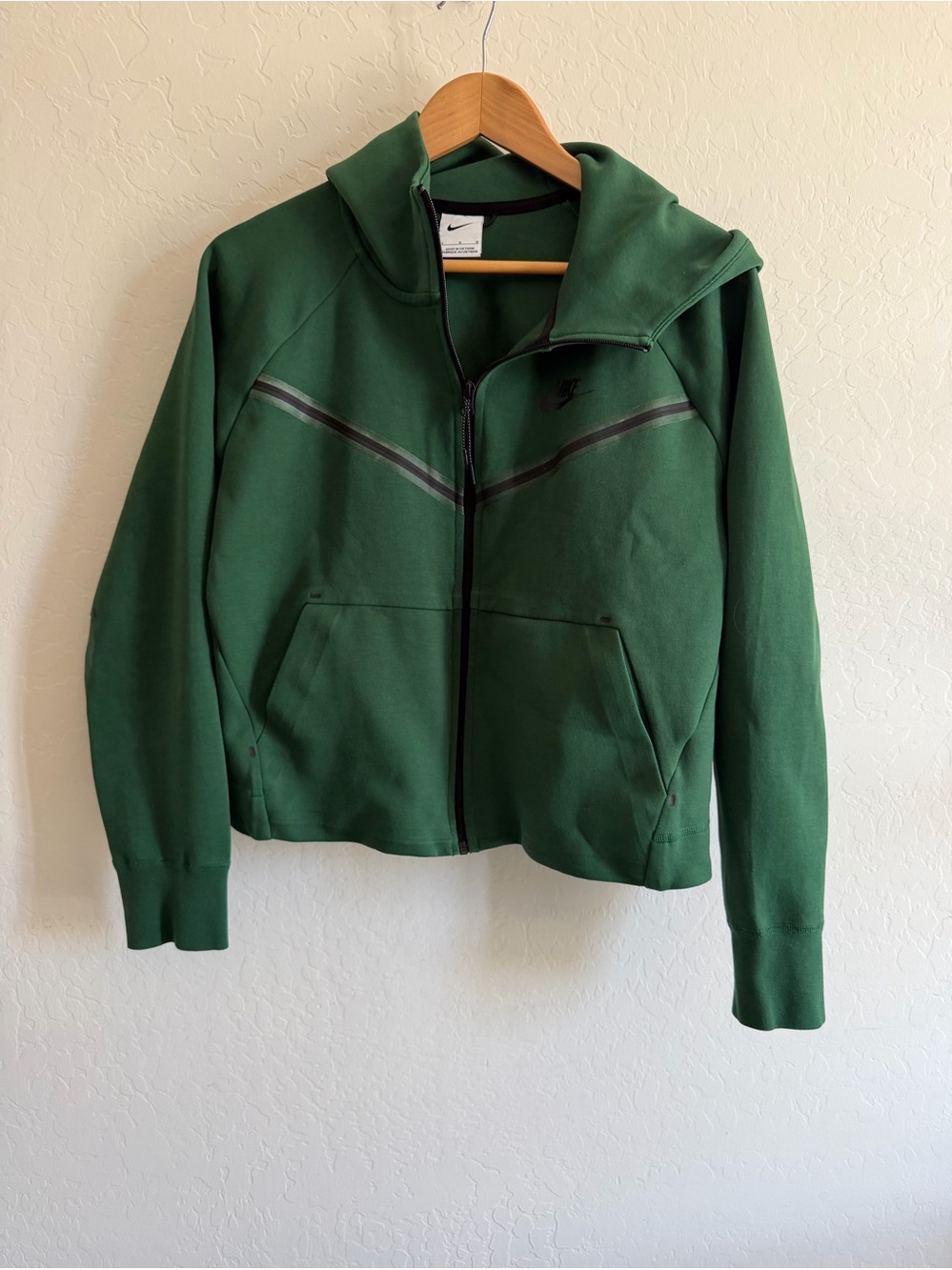 Nike Sportswear Tech Fleece Full Zip Hoodie Jacket – Forest Green (L)